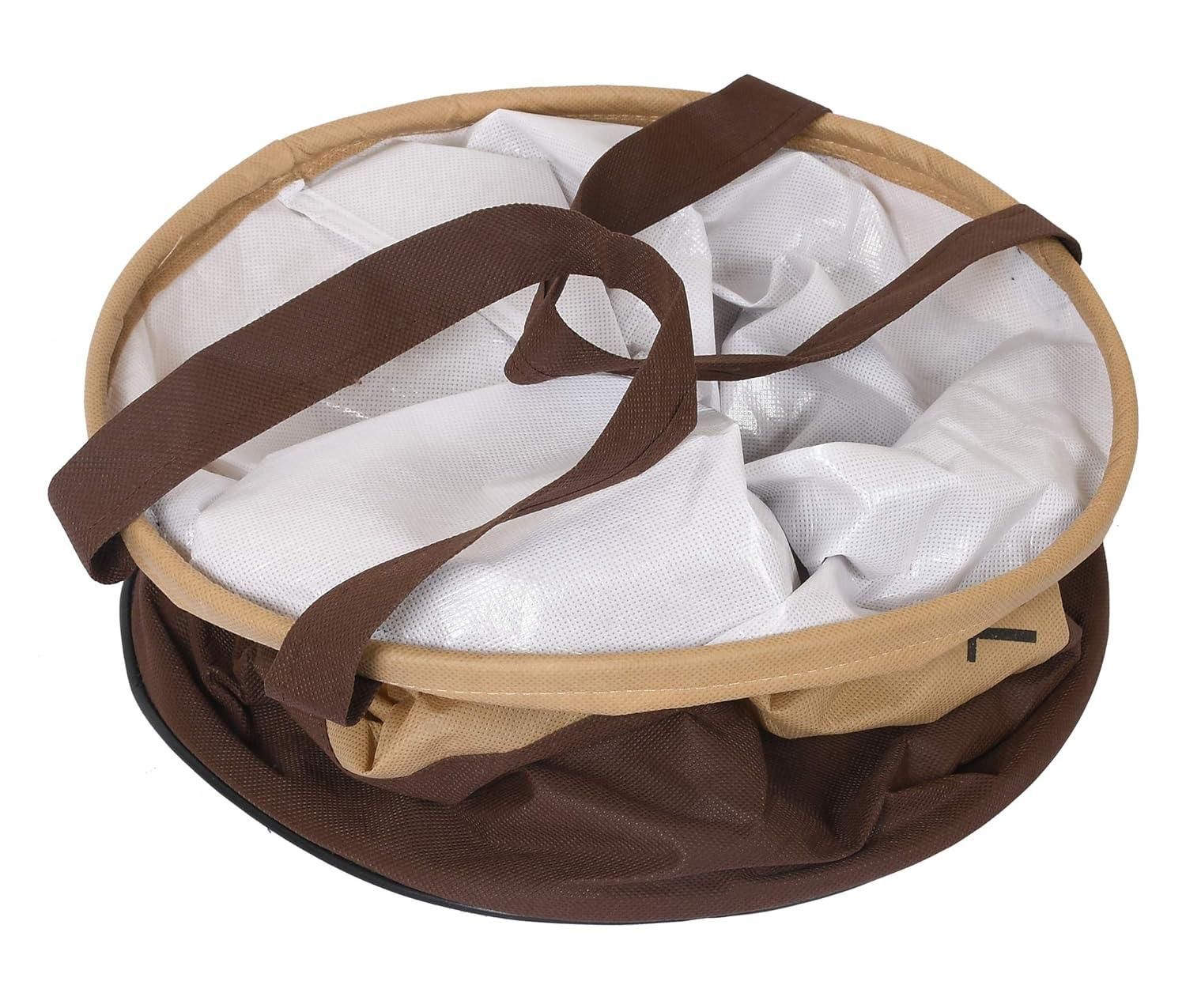 Round Non Woven Laundry Bag/Hamper (Pack of 2)