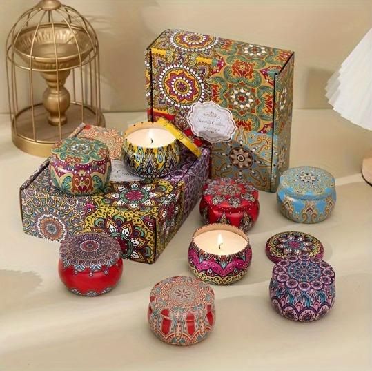 Scented Tin Candle (Pack of 1)