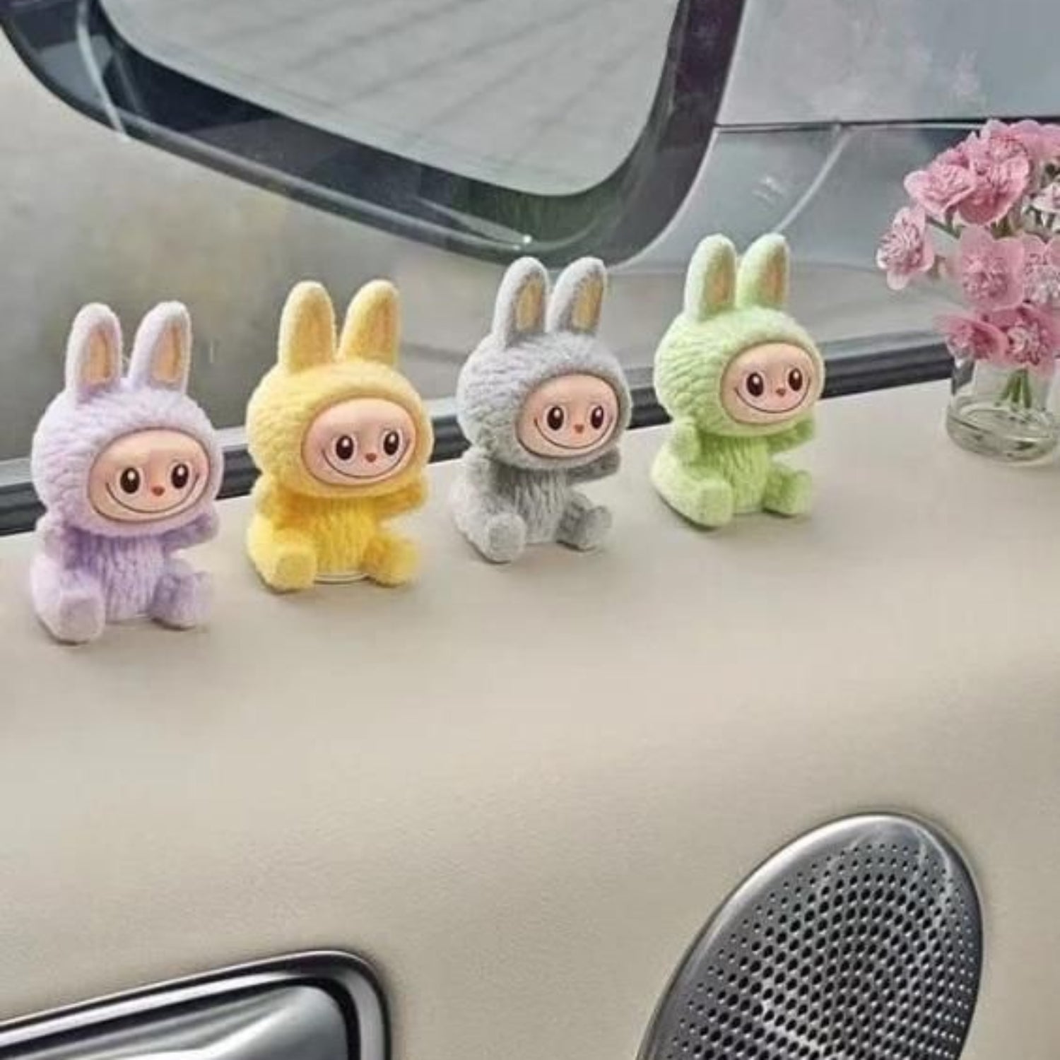 Trendy Labubu Mini Car Dashboard ( Pack of 4 )