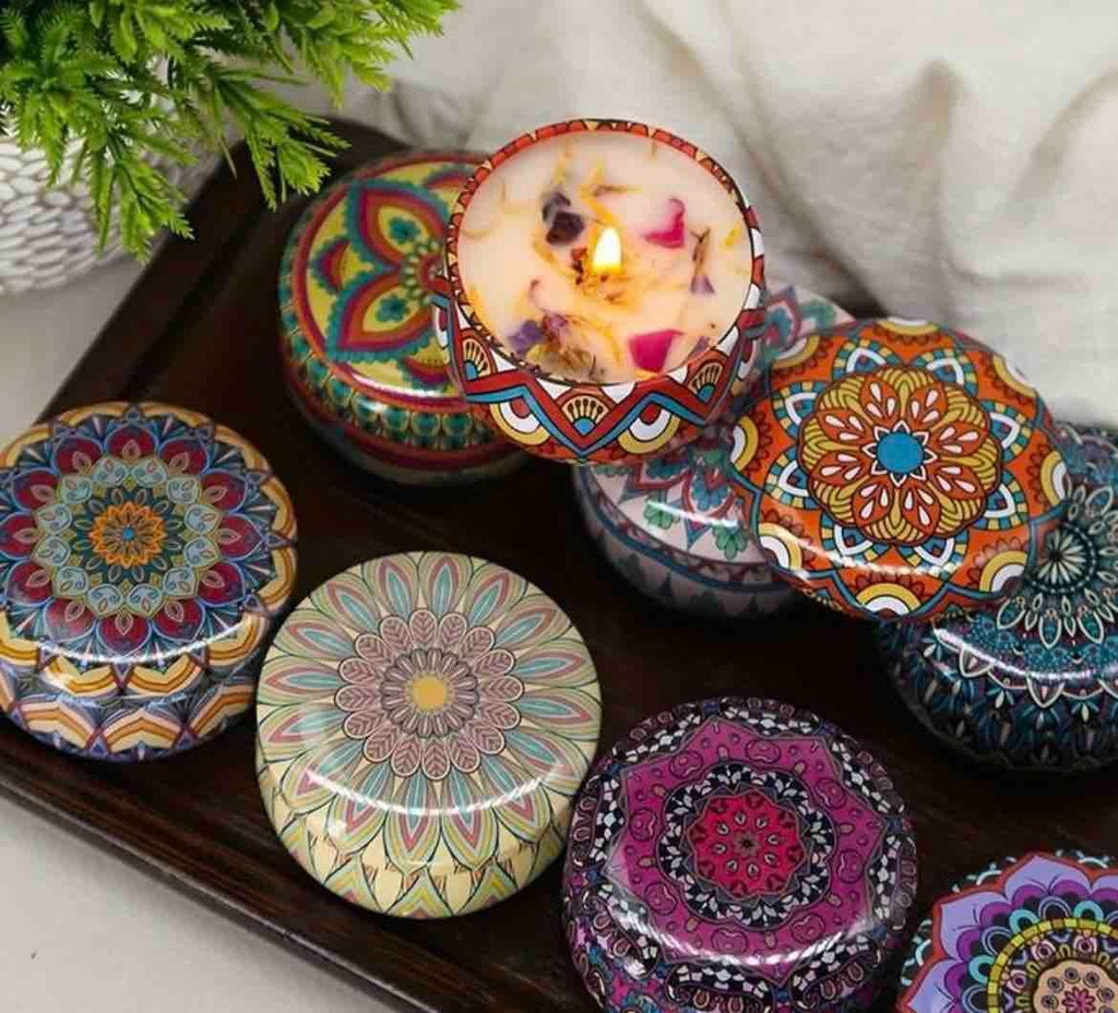 Scented Tin Candle (Pack of 1)