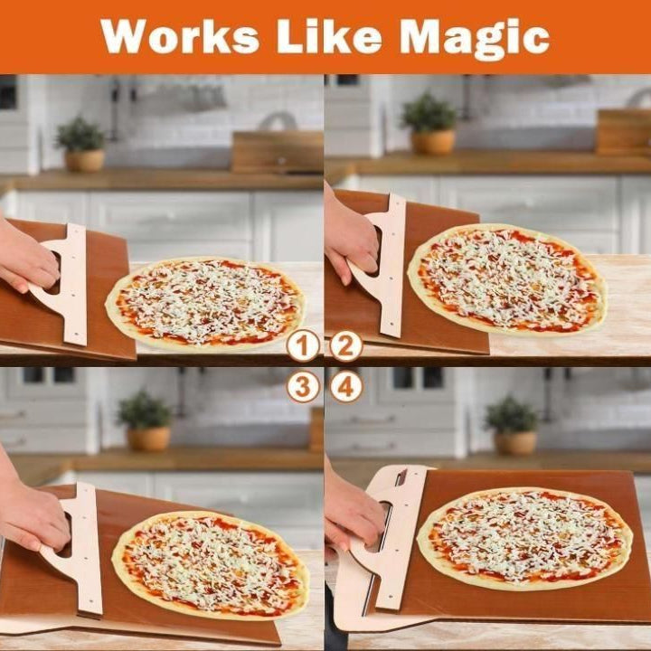 Wooden Pizza Paddle with Smooth Handle for Transfer The Pizza Crust