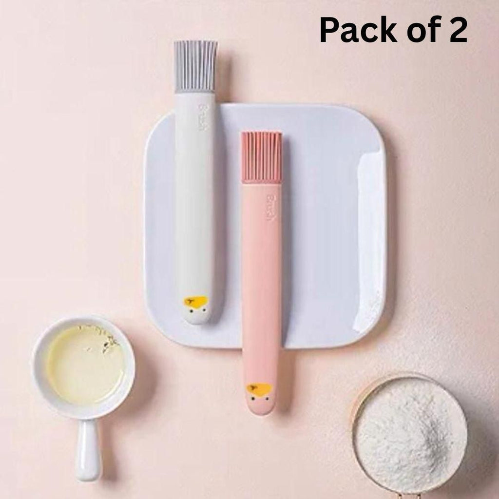 Silicone Basting Brush Kitchen Coating Brush (Pack of 2)