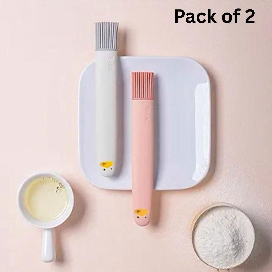 Silicone Basting Brush Kitchen Coating Brush (Pack of 2)