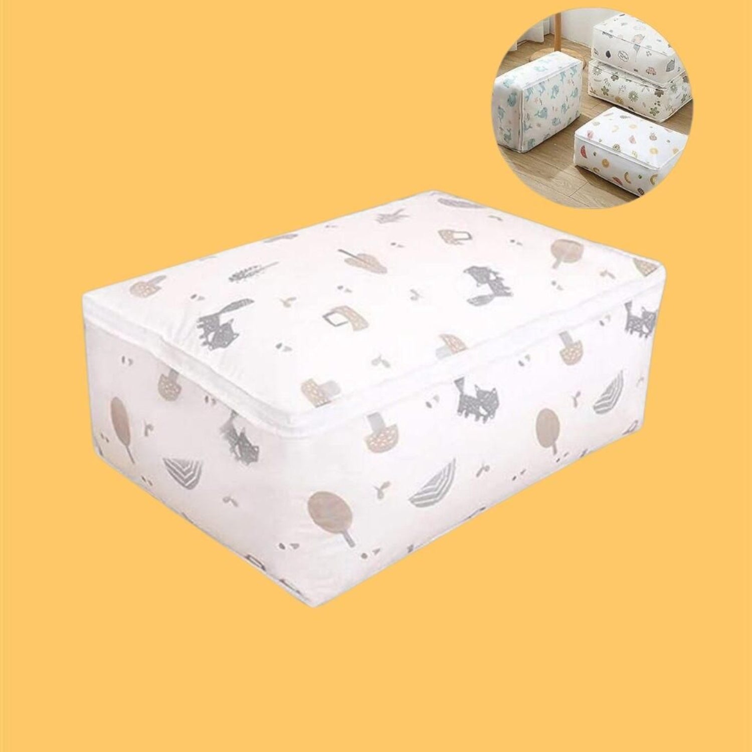 Blanket Storage Bag Under-Bed Quilt Clothes Storage Bag Pack Of 1