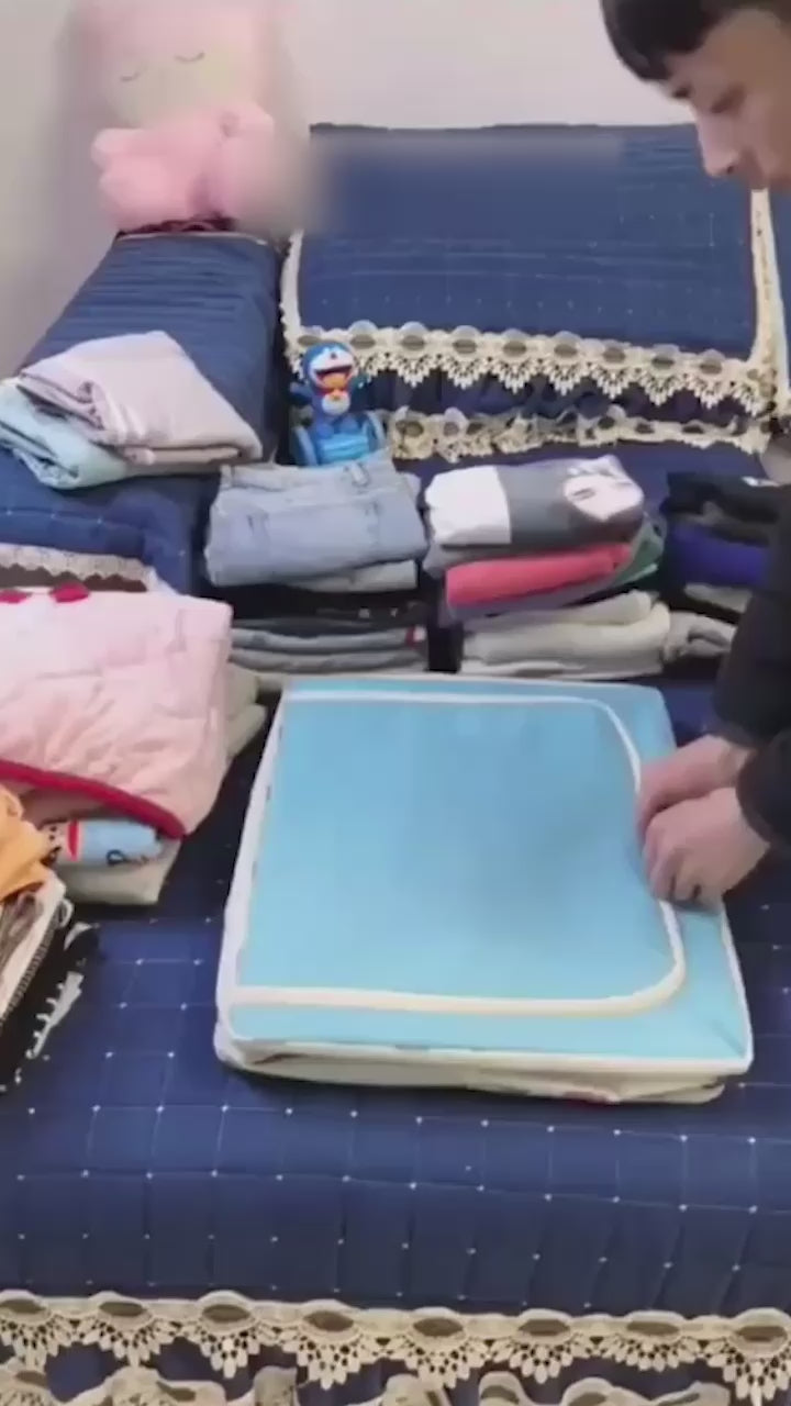 Storage Bag-UnderBed Blanket Storage Bag Covers With Handles(Set of 2)