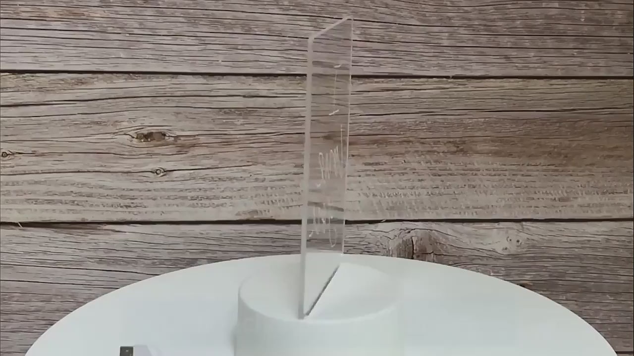 3d Acrylic Writing Board with Pen and Light