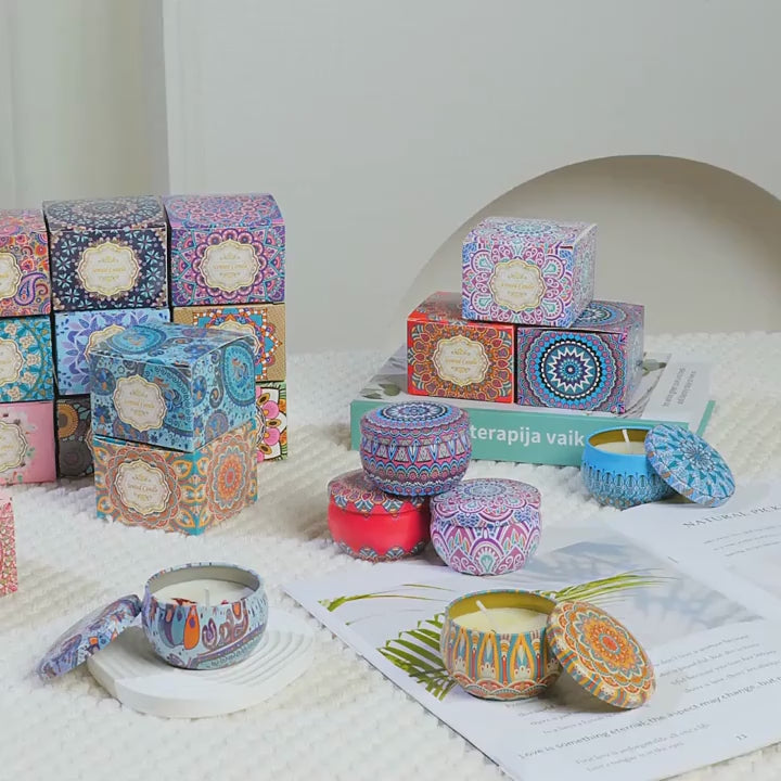 Scented Tin Candle (Pack of 1)