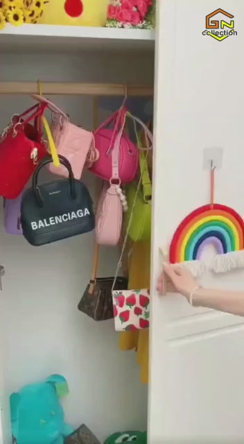 6 Pocket PVC Storage Organizer Hanging Bags